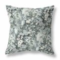 Palacedesigns 20 in. Gray & White Springtime Indoor & Outdoor Throw Pillow PA3100487
